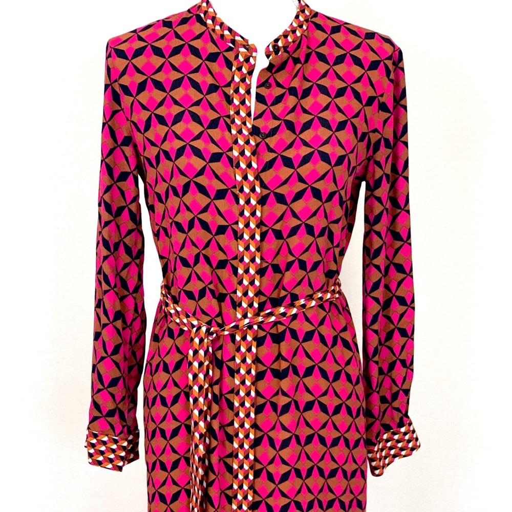 Colorful Buttoned Up Dress